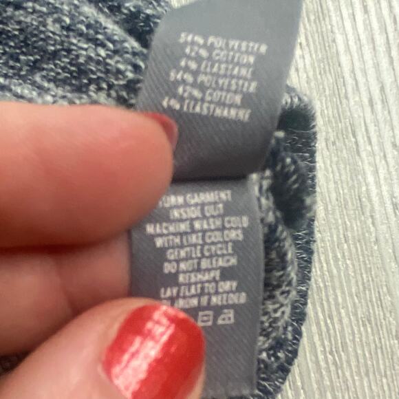 Aerie Women's Blue & White Cowl Knit Sweater Size Large - Picture 8 of 8